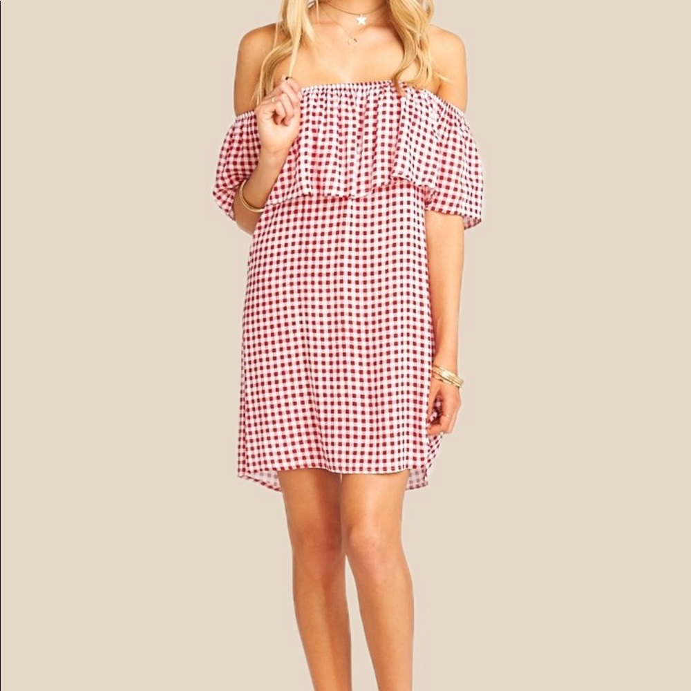 Show Me Your Mumu You Can Can off shoulder mini